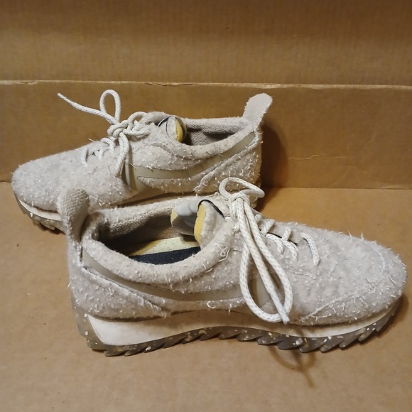 Rag & Bone New York Tweed Retro Sneakers Fuzy Gray Athletic Shoes - Picture 3 of 8